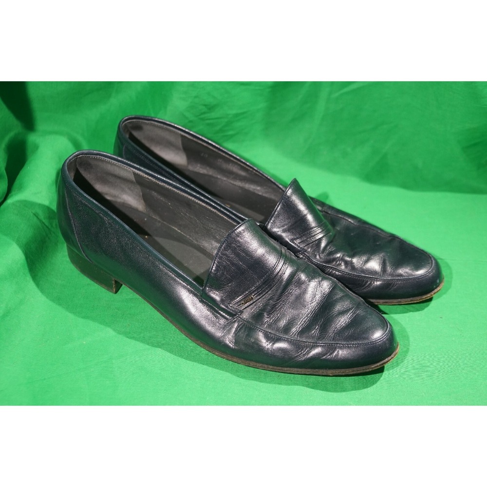 Bally Of Switzerland Loafers Mens Oliver Black Leather Dress Shoes Size‎ 10